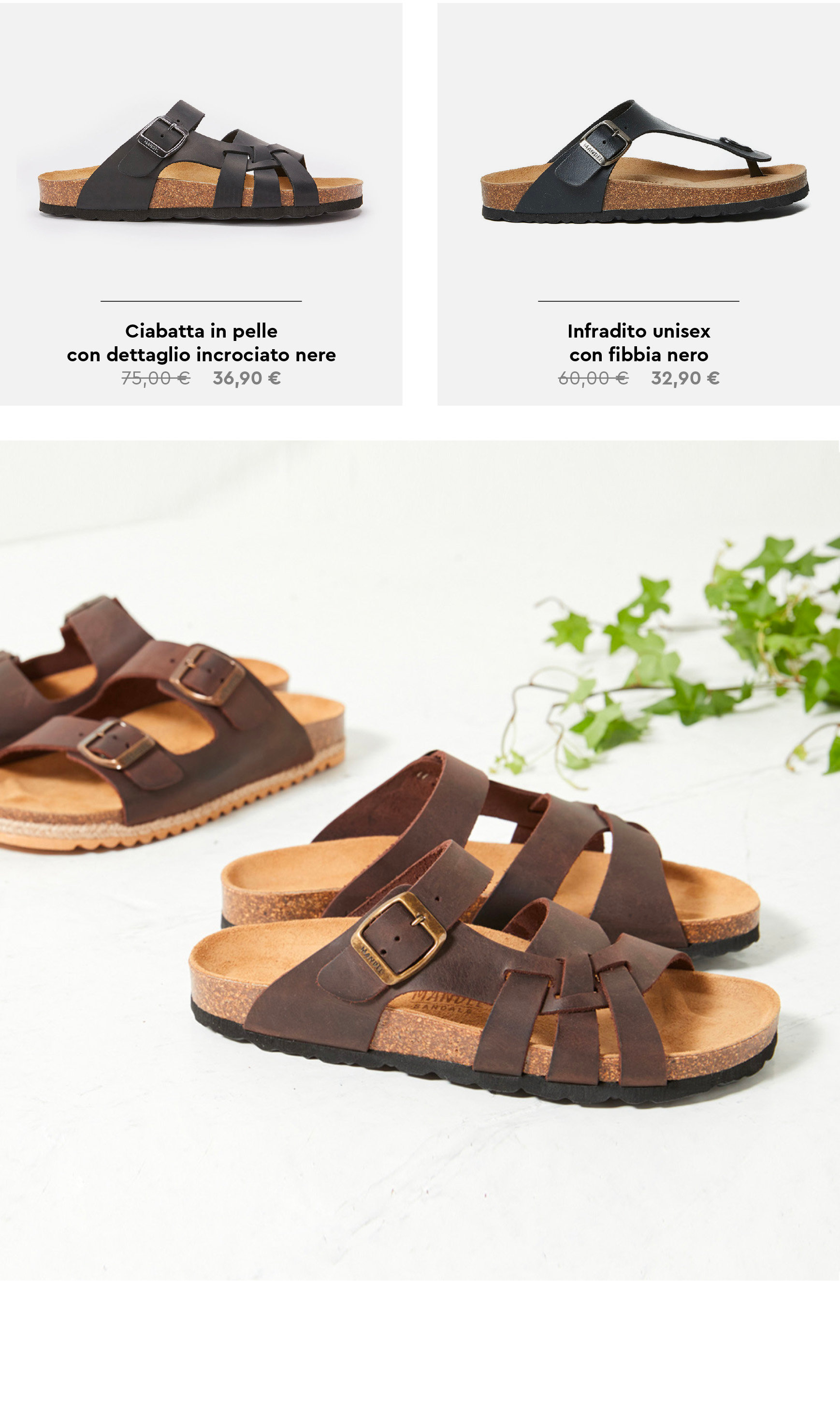 Mandèl sandali e calzature donna e uomo