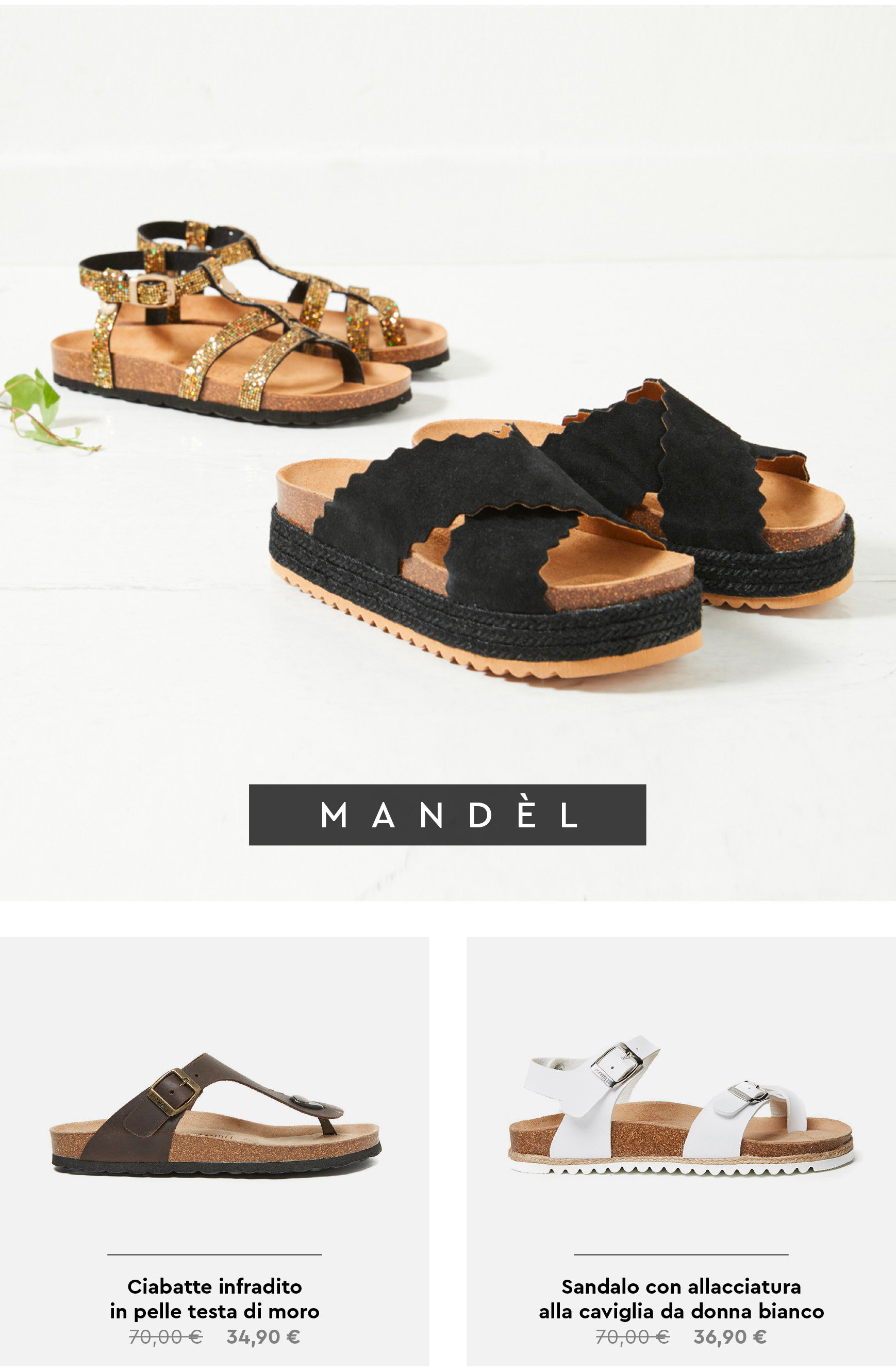 Mandèl sandali e calzature donna e uomo