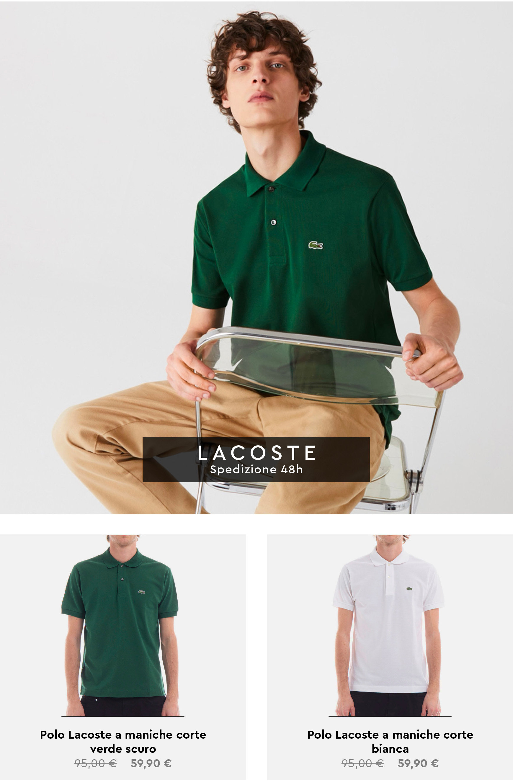 Lacoste Polo Outlet Online per un look sportivo glamour