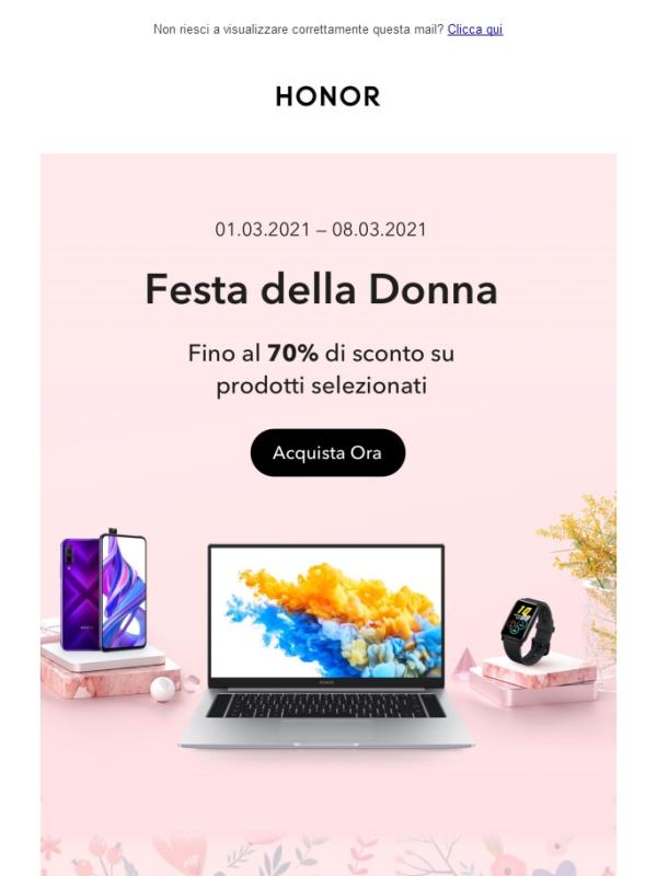 Festa della Donna: vinci HONOR Watch ES per una donna importante nella tua vita!