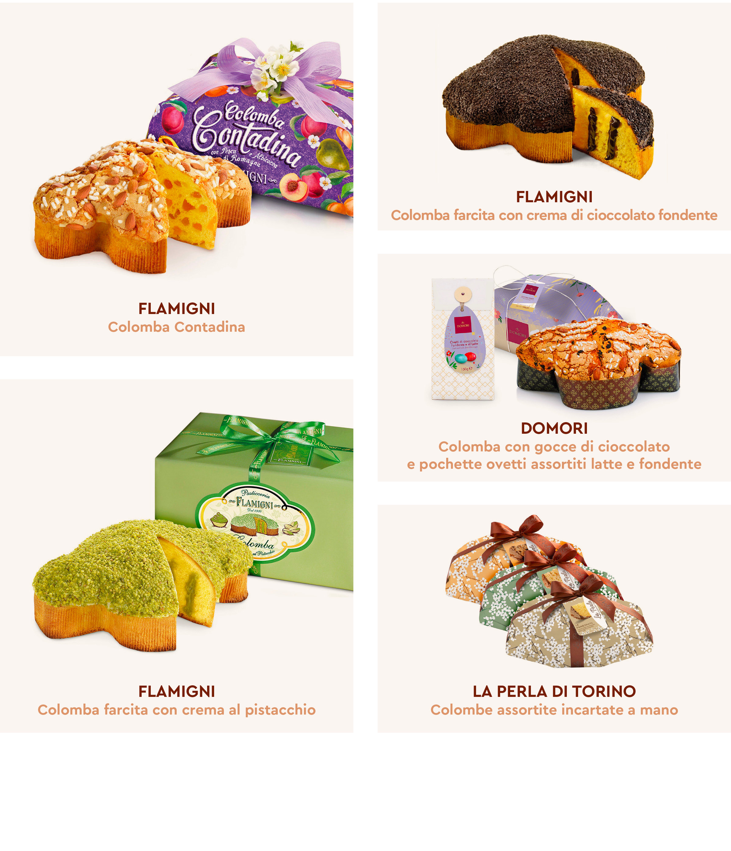 Colombe d'autore colombe di qualità con ingredienti eccellenti