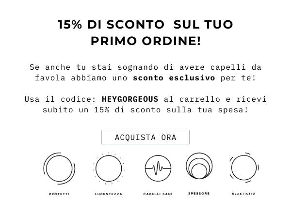 15 percento di sconto sul tuo primo ordine