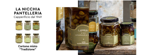 La Nicchia Pantelleria: prodotti con Capperi, Pomodori secchi e Patè artigianali Online