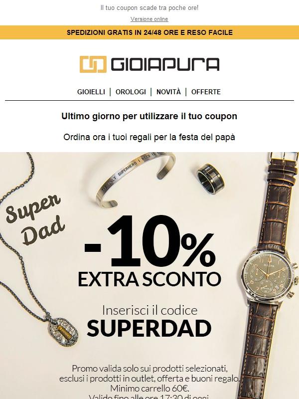 GioiaPura: Il tuo coupon scade tra poche ore! | Jekoo