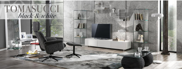 Tomasucci, complementi di arredo black & white