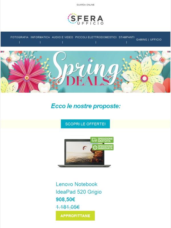 🌸  Spring Deals, Offerte di Primavera!