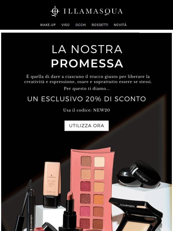 Un regalo per te🎁| 20% di sconto esclusivo.