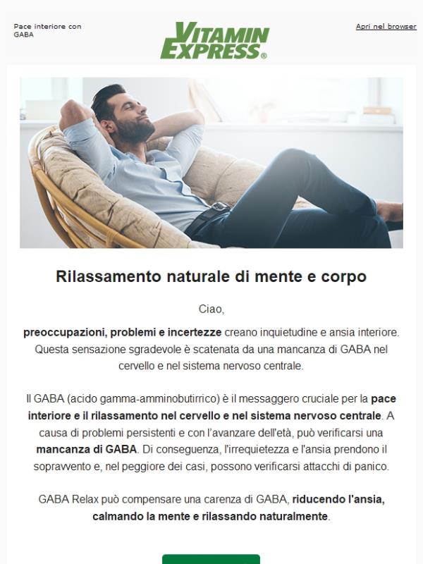 RILASSAMENTO NATURALE DI MENTE E CORPO