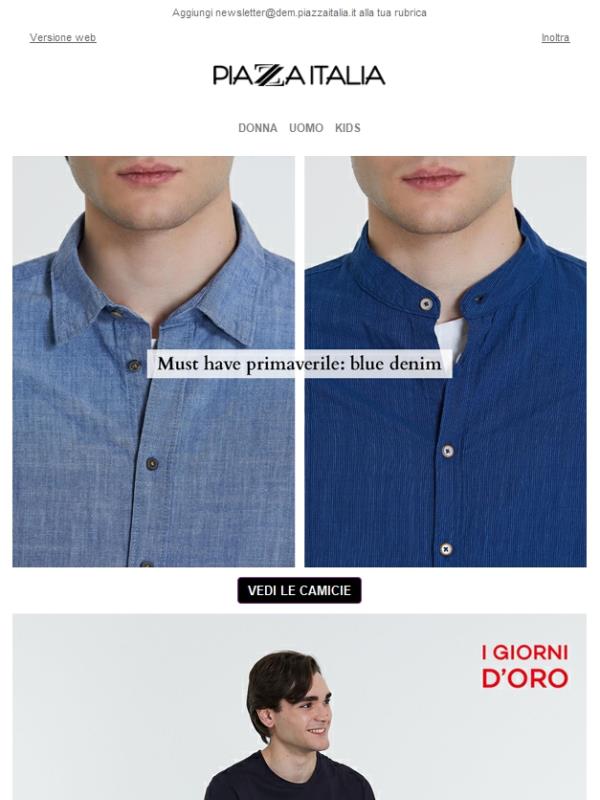 Giorni d'oro: lo stile maschile scontato fino al 50%