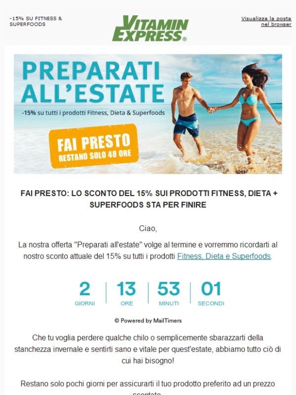 RIMANGONO SOLO POCHI GIORNI - 15% DI SCONTO