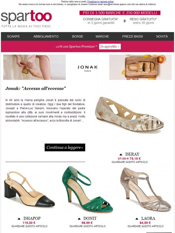 Indossali tutti! Consegna gratuita per Jonak, Guess, New Balance, Havaianas, Victoria, Puma, Stella Forest e Desigual