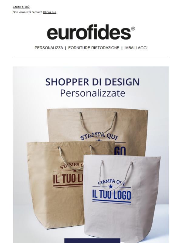Packaging personalizzato online, scatole, shopper, nastri, etichette,  monouso – Eurofides