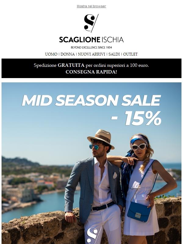 ☀ MID SEASON 15 ☀ Acquista i migliori brand usufruendo del 15% di sconto utilizzando il coupon MID15
