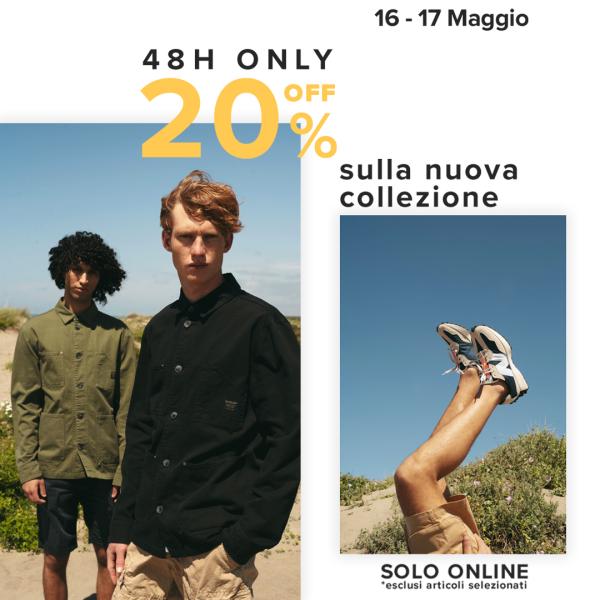 -20% sulla nuova collezione SS 2021