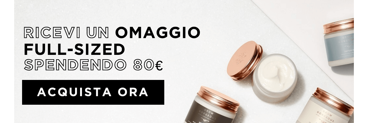 Ricevi un omaggio spendendo 80€