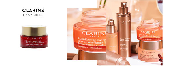 Clarins trattamenti di bellezza, creme e cosmetici