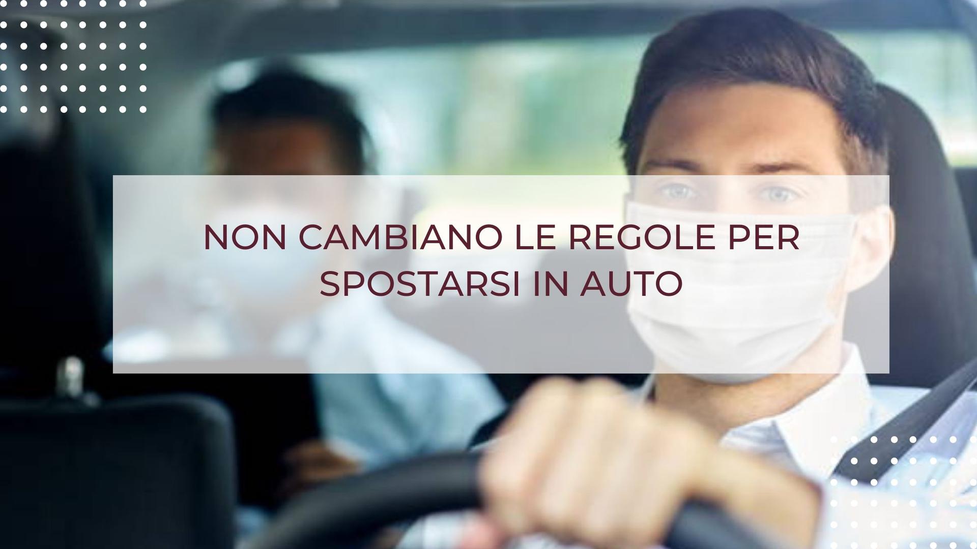 NON CAMBIANO LE REGOLE PER SPOSTARSI IN AUTO