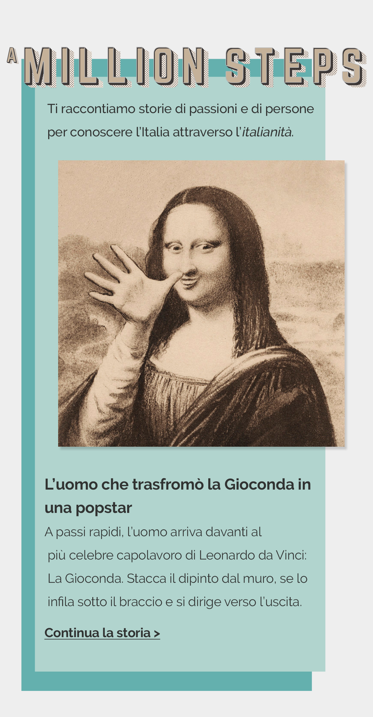 L’UOMO CHE TRASFORMÒ  LA GIOCONDA IN UNA POPSTAR