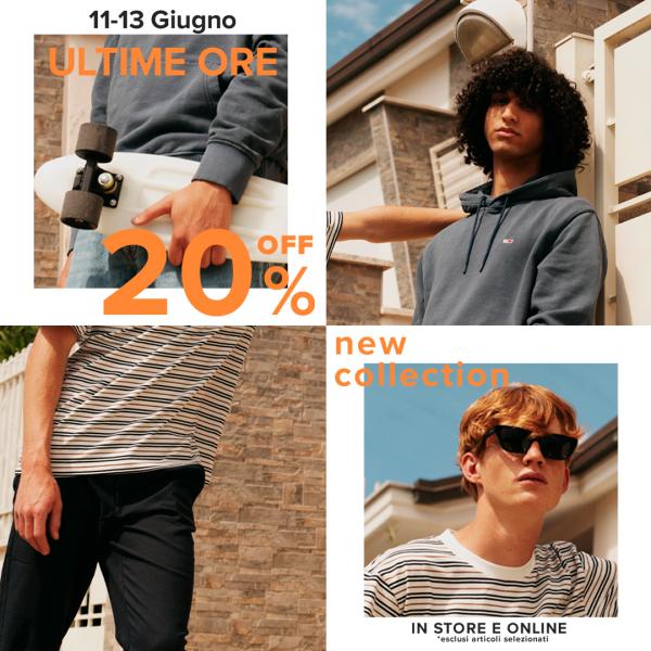 -20% sulla nuova collezione SS 2021