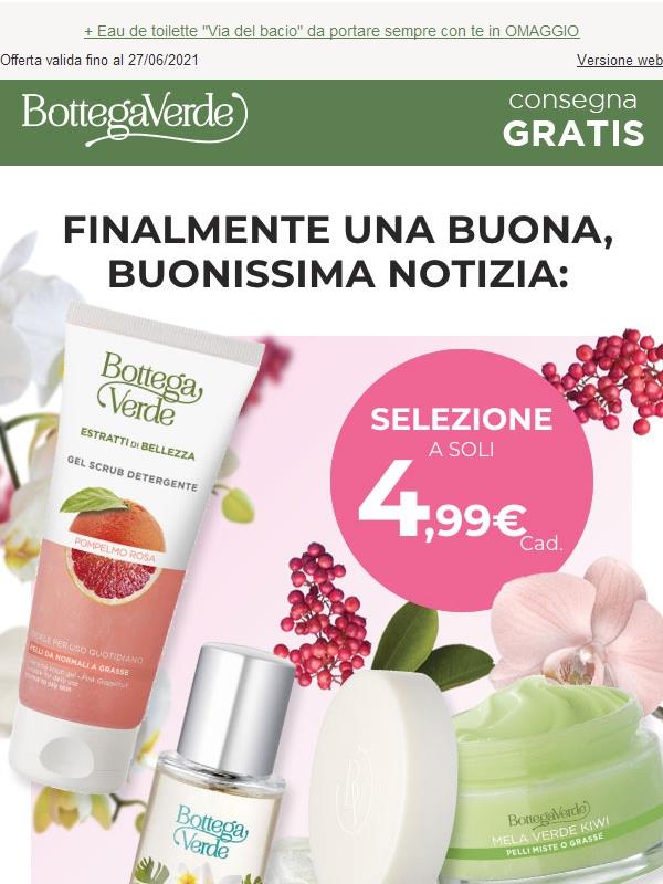 Bottega Verde: Tutto a 4,99 euro , scegli i tuoi cosmetici in questa  incredibile selezione! | Jekoo
