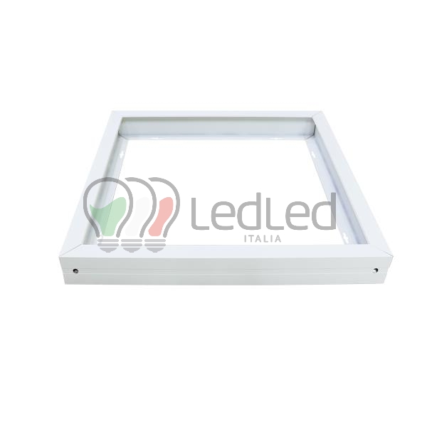 Immagine Cornice Supporto per Pannello Led Quadrato Bianco