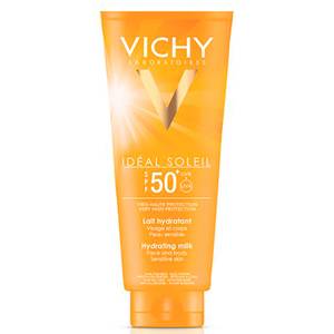 Vichy Idéal Soleil latte fresco idratante per viso e corpo con SPF 50+ 300 ml