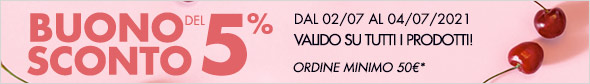 Extra Sconto del 5% su tutto!