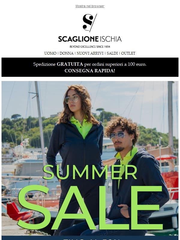 🌞 I SALDI estivi sono iniziati -  Ottieni fino al 50% di sconto e goditi l'estate 🌞