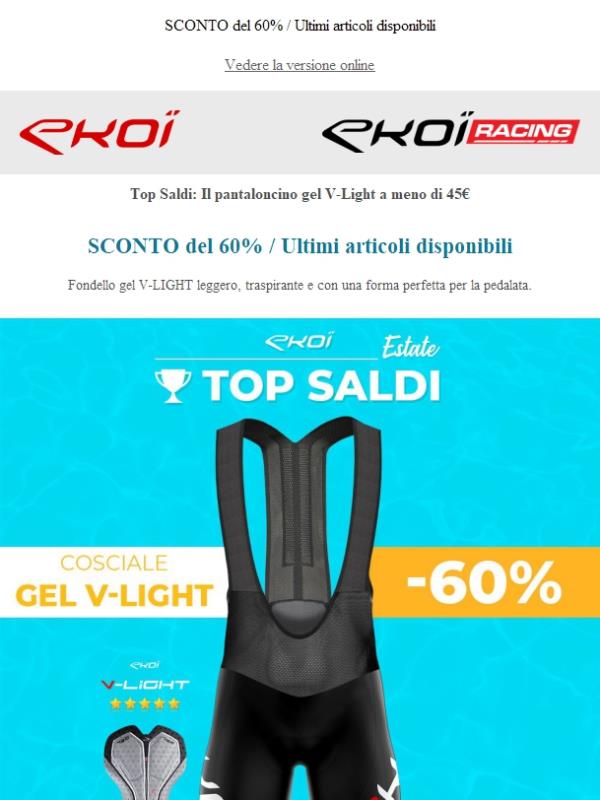 EKOI: Top Saldi: Il pantaloncino gel V-Light a meno di 45€ | Jekoo