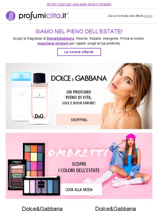 Dolce&Gabbana ➤ Trucco estivo ➤ Cura dei capelli