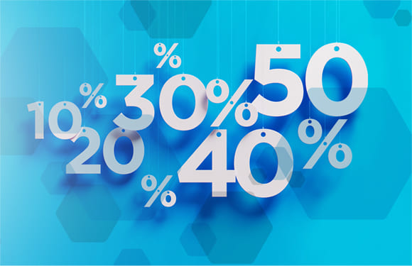 10% - 20% - 30% - 40% - 50%