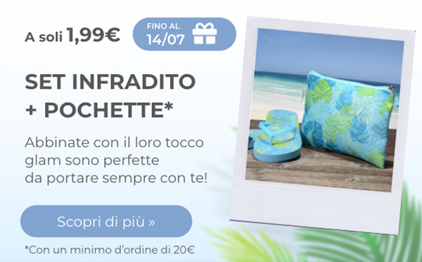 Set infradito + pochette a solo 1,99€