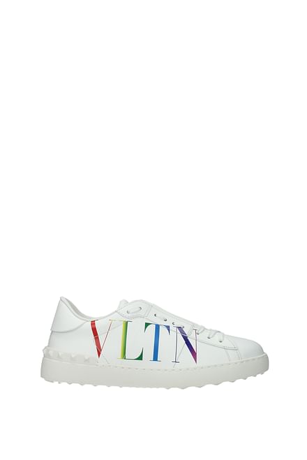 Valentino Garavani Sneakers Uomo Pelle Bianco Multicolore