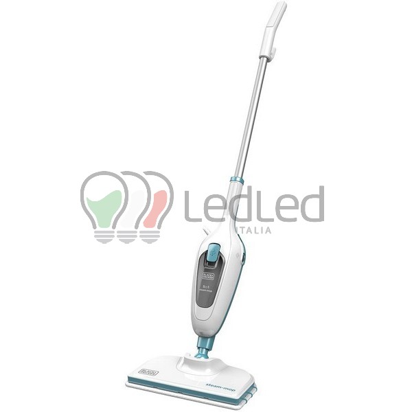 Immagine Scopa Lavapavimenti a vapore Black+Decker Steam Mop 1300W colore bianco e blu