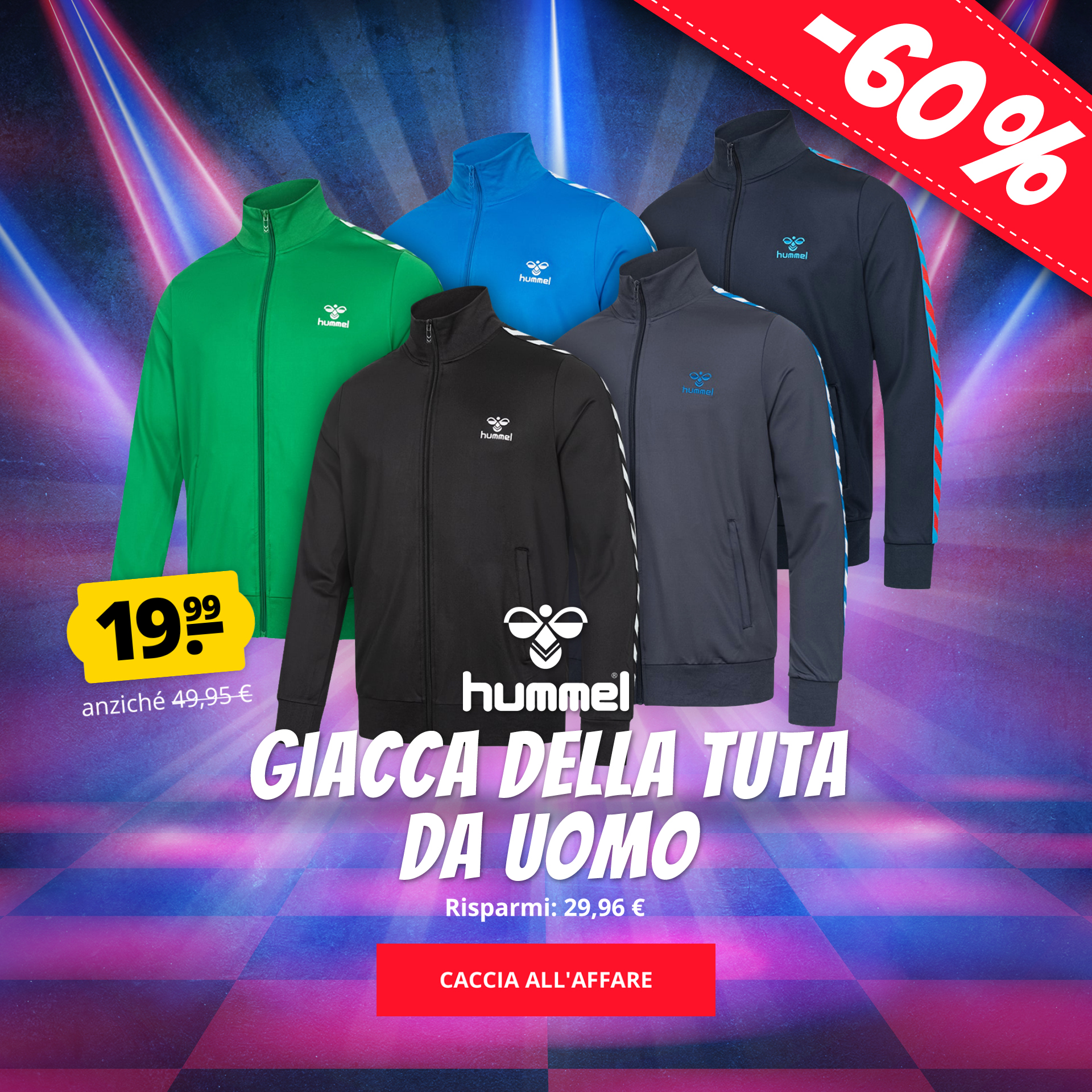 hummel Giacca della tuta da uomo solo 19,99 €