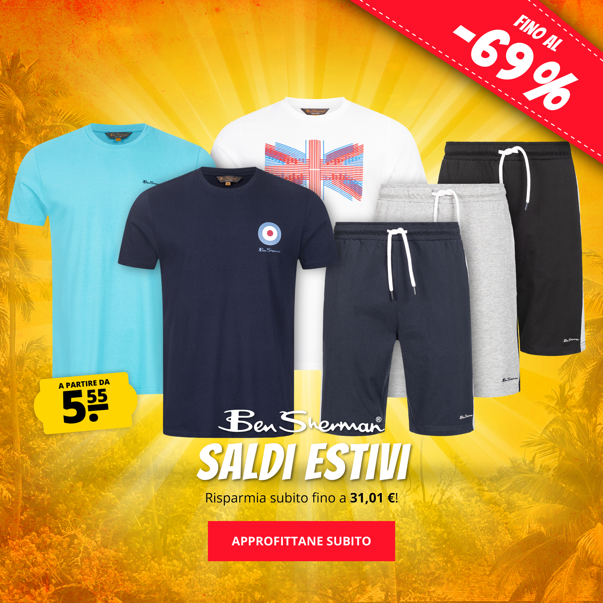 BEN SHERMAN Saldi estivi a partire da 5,55 €