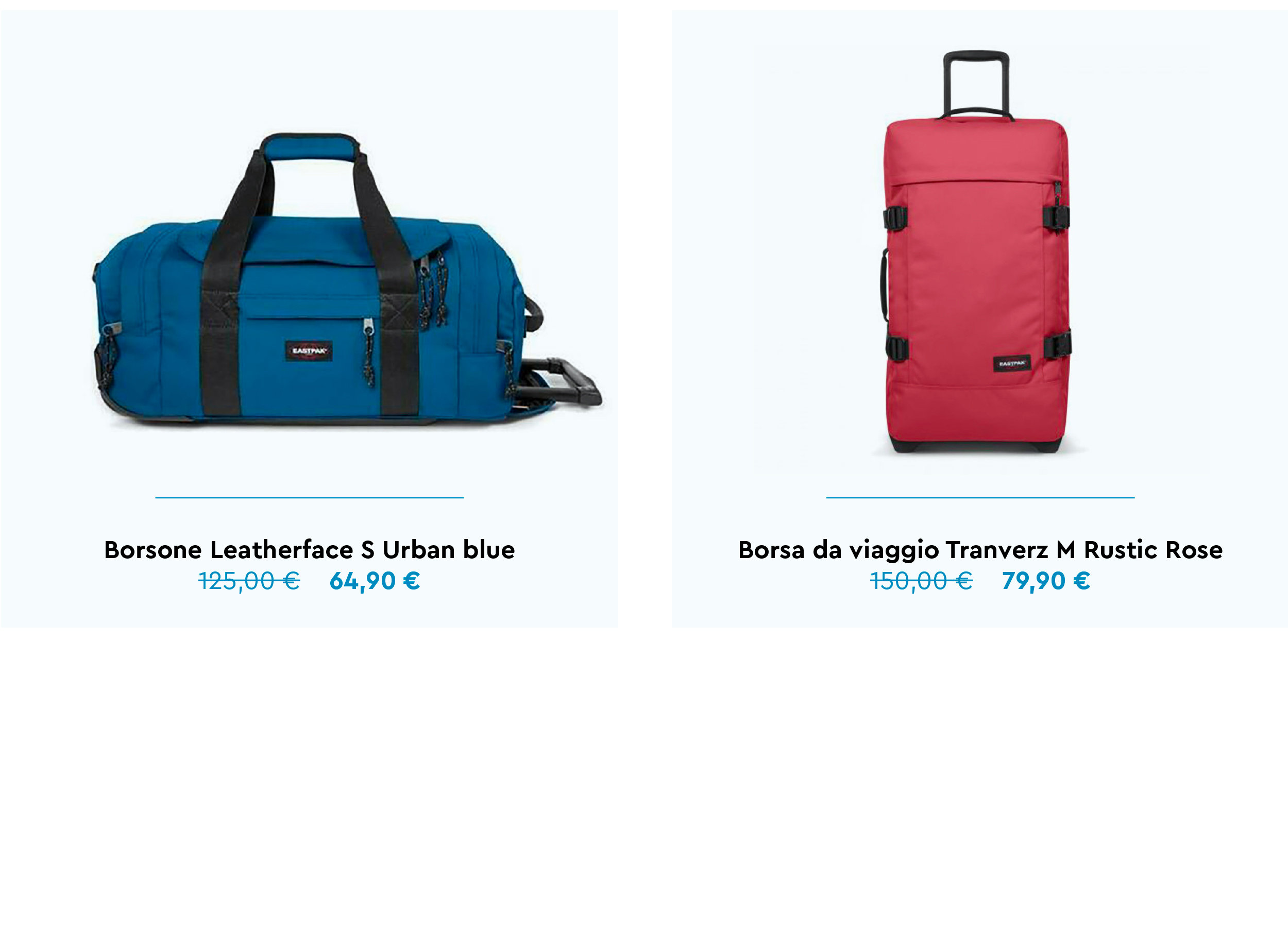 Eastpak Zaini, Borse e Tracolle prezzi Outlet