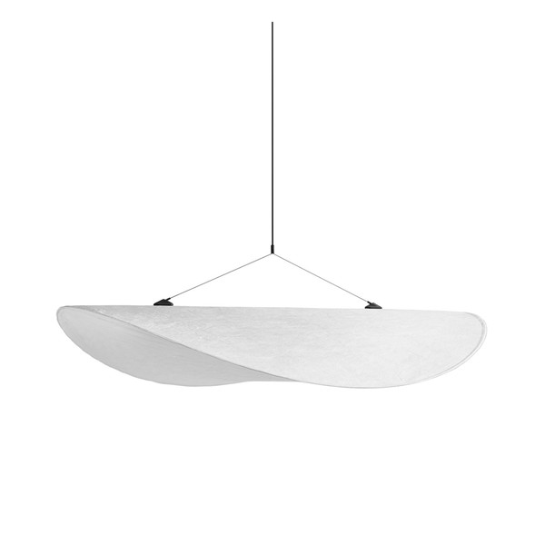 Lampada a sospensione Tense, 90 cm, bianca