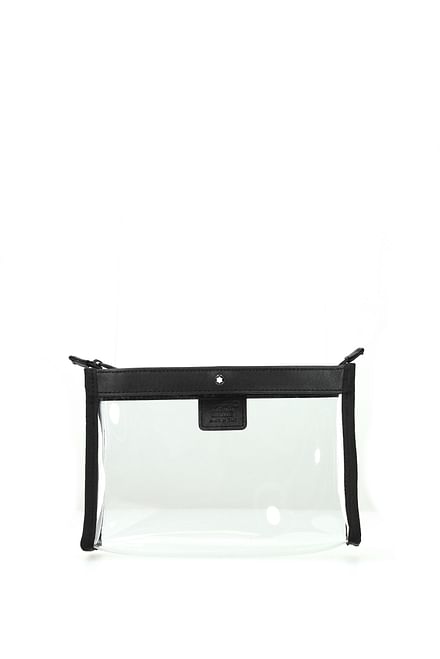 Montblanc Clutches Men PVC Transparent Black
