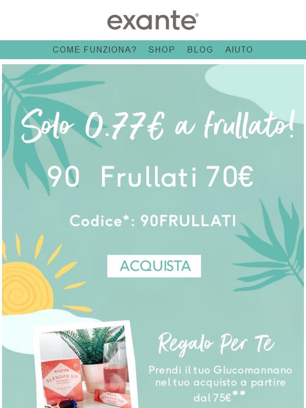 90 Frullati! SOLO 0.77€