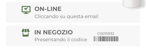 ONLINE E IN NEGOZIO