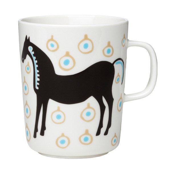 Tazza Oiva - Musta Tamma, 2,5 dl, bianco - blu - beige