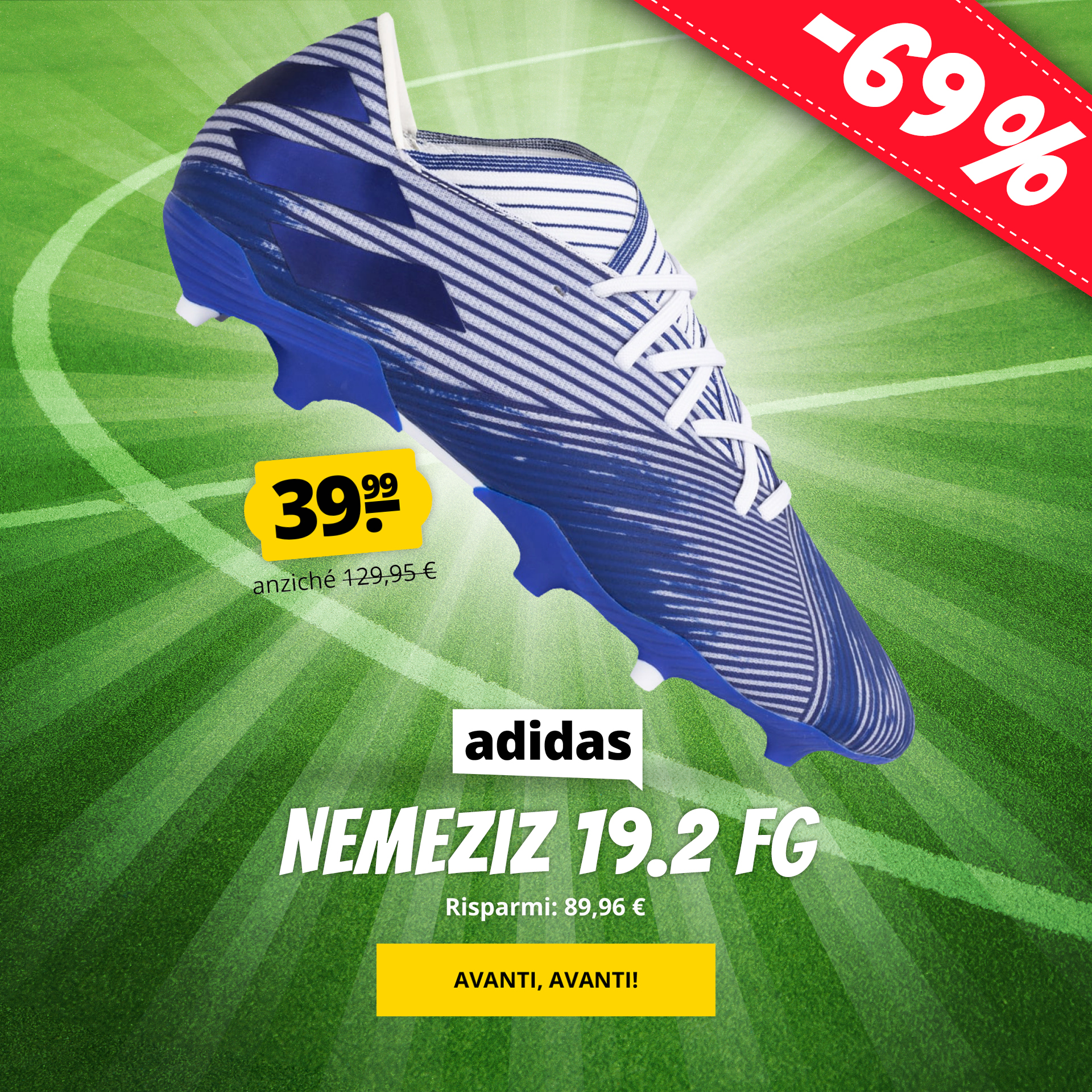 adidas  Nemeziz 19.2 FG solo 39,99 €