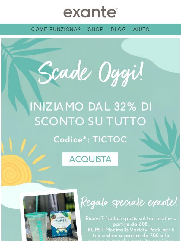 Iniziamo dal 32% di SCONTO!