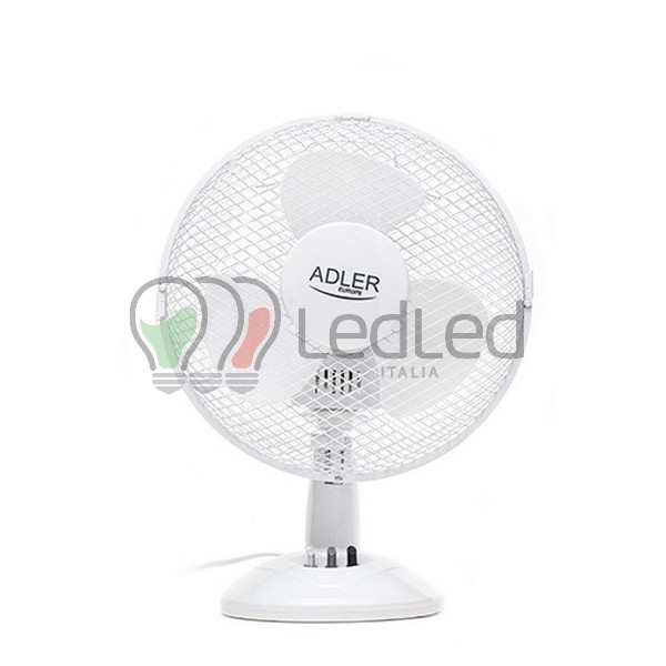 Immagine Ventilatore da tavolo Adler AD7302 23cm 45W colore bianco