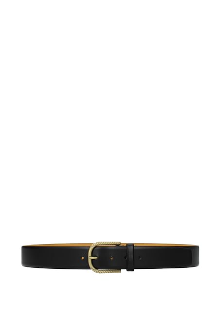 Testoni Regular belts Men Leather Black