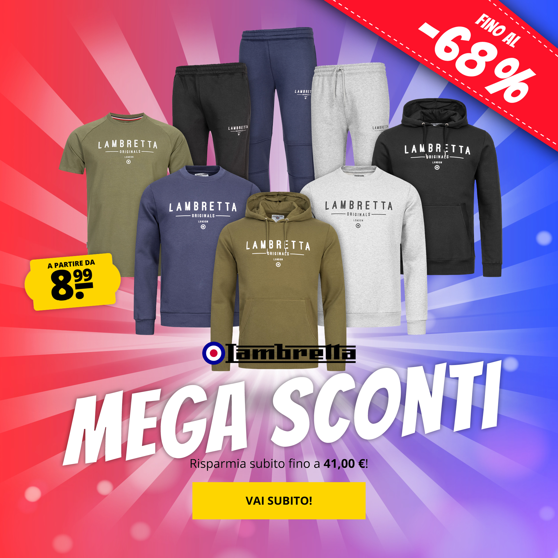 Lambretta Mega Sconti a partire da 8,99 €