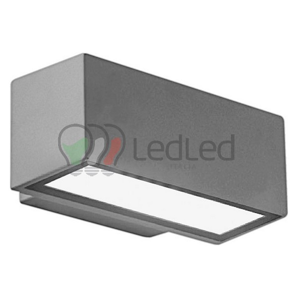 Immagine Applique esterno Palladio grigio chiaro impermeabile IP54 1 x E27