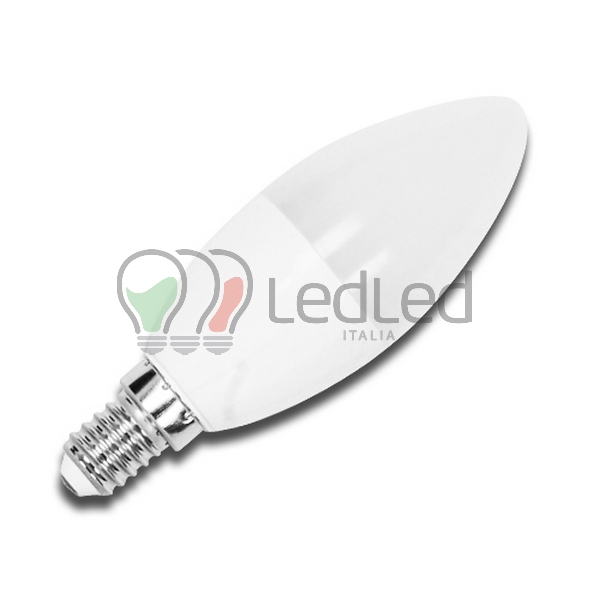 Immagine Lampadina Led C37 E14 7W Bianco Caldo 3000K