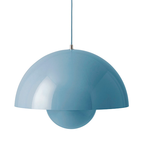 Flowerpot VP2 pendant, light blue